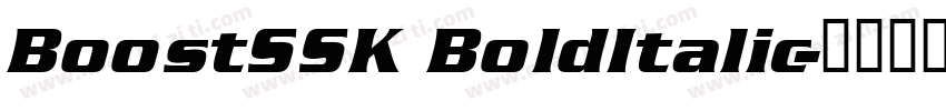 BoostSSK BoldItalic字体转换